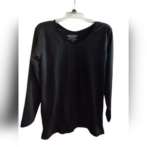 Kathy Black Long Sleeve Maternity Top Size Large 2/$10